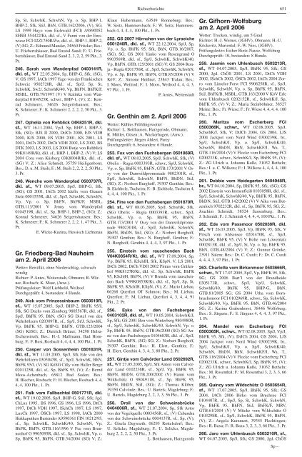 Teckel-Zuchtbuch 2006 - Landesverband Sachsen-Anhalt im DTK ...