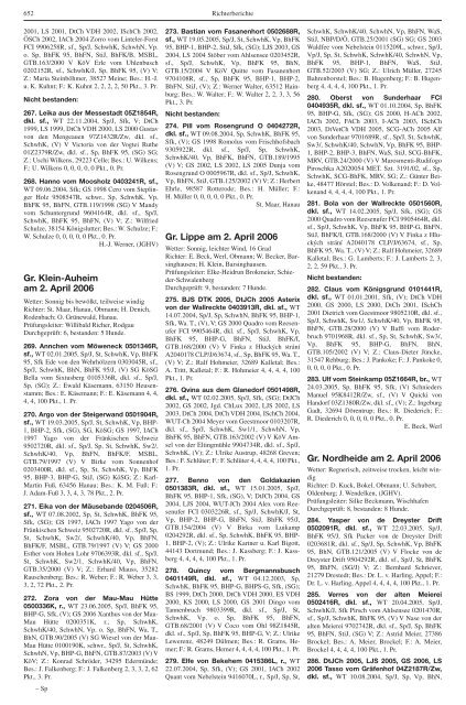 Teckel-Zuchtbuch 2006 - Landesverband Sachsen-Anhalt im DTK ...