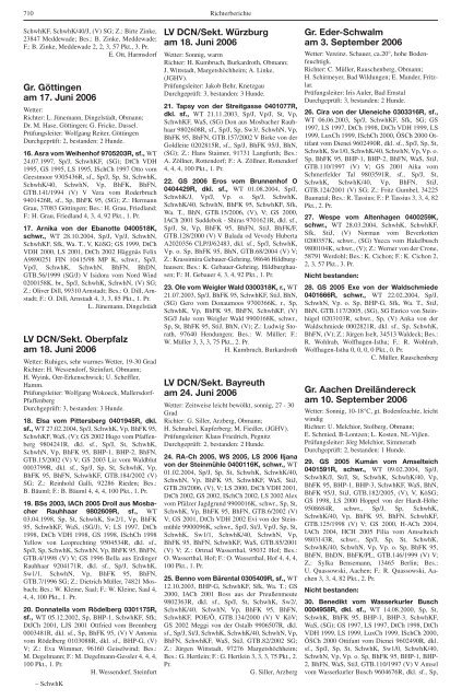 Teckel-Zuchtbuch 2006 - Landesverband Sachsen-Anhalt im DTK ...