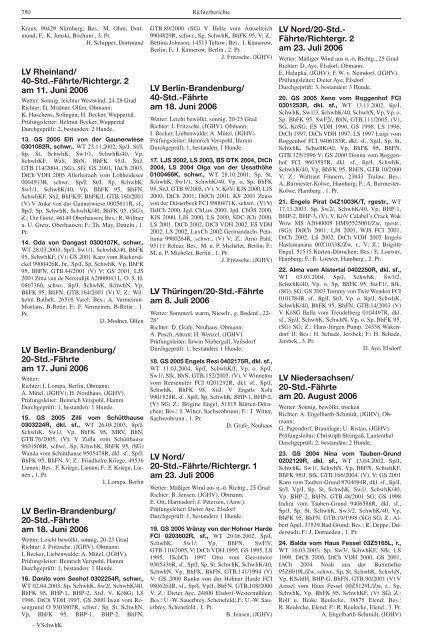 Teckel-Zuchtbuch 2006 - Landesverband Sachsen-Anhalt im DTK ...