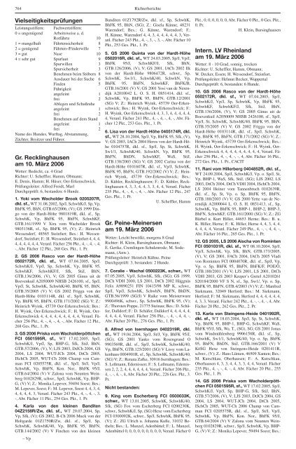 Teckel-Zuchtbuch 2006 - Landesverband Sachsen-Anhalt im DTK ...