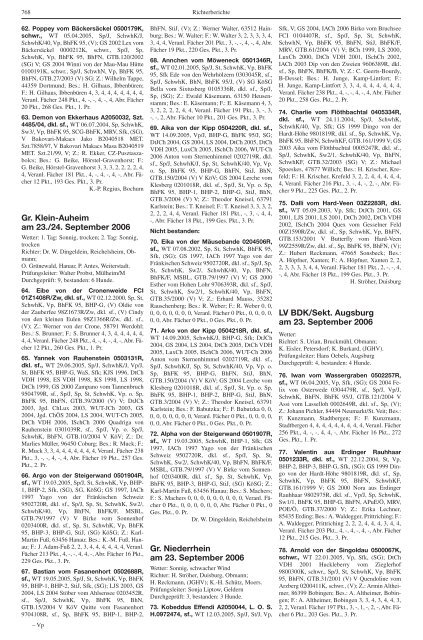 Teckel-Zuchtbuch 2006 - Landesverband Sachsen-Anhalt im DTK ...