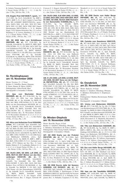 Teckel-Zuchtbuch 2006 - Landesverband Sachsen-Anhalt im DTK ...