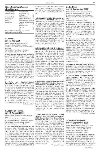 Teckel-Zuchtbuch 2006 - Landesverband Sachsen-Anhalt im DTK ...