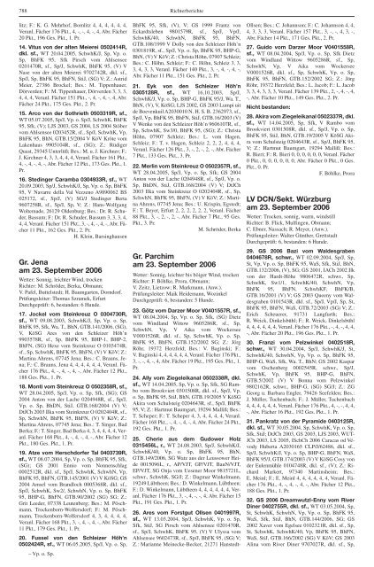 Teckel-Zuchtbuch 2006 - Landesverband Sachsen-Anhalt im DTK ...