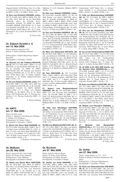 Teckel-Zuchtbuch 2006 - Landesverband Sachsen-Anhalt im DTK ...