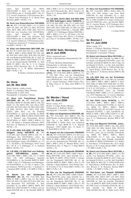 Teckel-Zuchtbuch 2006 - Landesverband Sachsen-Anhalt im DTK ...