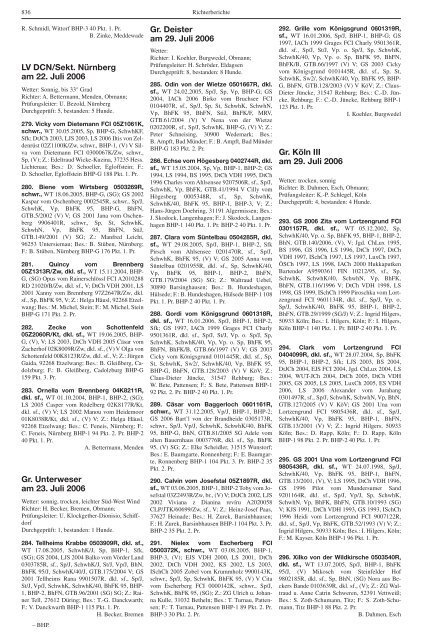 Teckel-Zuchtbuch 2006 - Landesverband Sachsen-Anhalt im DTK ...