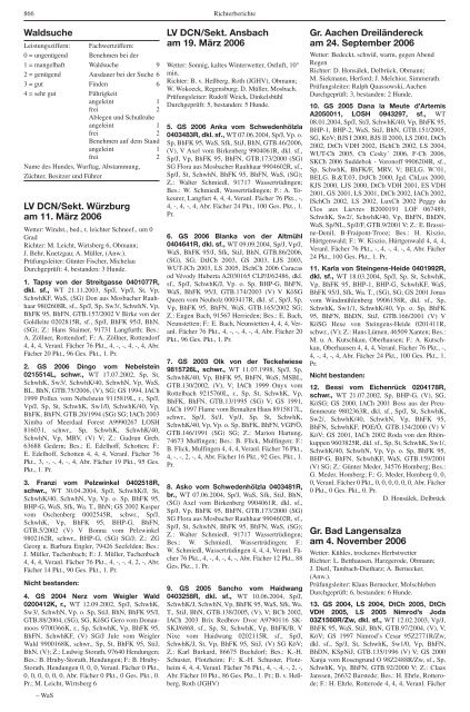 Teckel-Zuchtbuch 2006 - Landesverband Sachsen-Anhalt im DTK ...