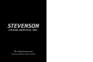 “The Lifting Professionals” - Stevenson Crane Service