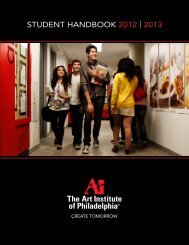 STUDENT HANDBOOK 2012 | 2013 - The Art Institutes