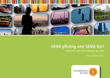 GEMA-pflichtig oder GEMA-frei? - FWU