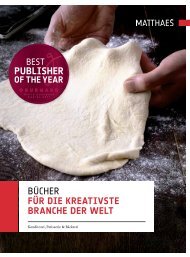 Bücher für die kreativste branche der welt - Matthaes Verlag GmbH