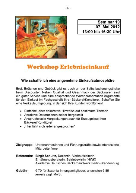 Jahres- programm 2012 - Landesinnungsverband Saxonia des ...