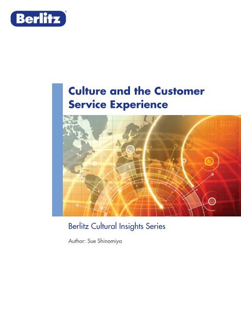 Culture and the Customer Service Experience - Berlitz