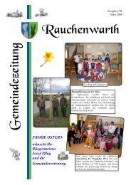 SENIOREN- WEIHNACHTSFEIER - Gemeinde Rauchenwarth