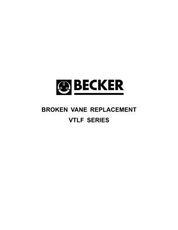 Broken Vane Replacement VTLF Series - R.E.Morrison Equipment Inc.