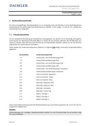 Kostenstellensystematik 2.1 Hauptkostenstellen