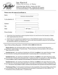 Agent Notification Form for Unincorporated Nonprofit Associations