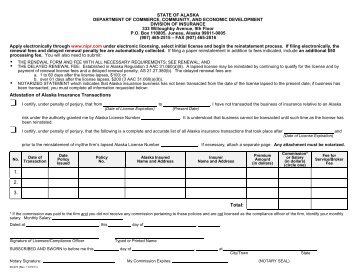 Business Transaction Form - Alaska Department of Community and ...