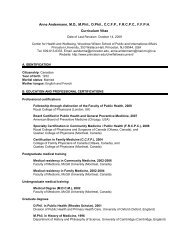 Curriculum Vitae - Woodrow Wilson School of Public and ...