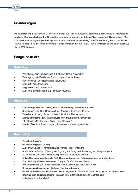 RDM Preisspiegel 2011/2012 - Ring Deutscher Makler