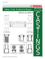 Valve, Curb, & Service Boxes - SIGMA Corporation