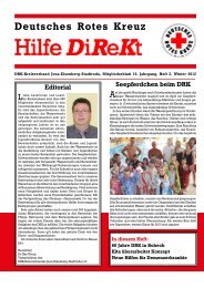 Hilfe DiReKt Wint - DRK-Kreisverband Jena-Eisenberg-Stadtroda e.V.