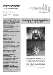 2. KW Pfarrnachrichten vom 6. Jan. 2013.pdf - St. Margaretha Emstek