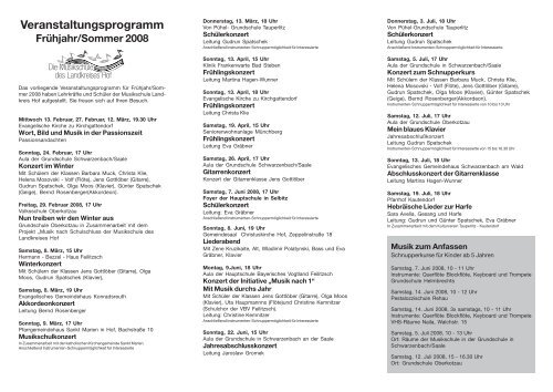 Europatage der Musik - VHS Landkreis Hof