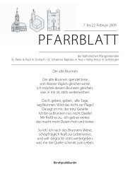 PFARRBLATT - Seelsorgeeinheit Karlsruhe-Durlach