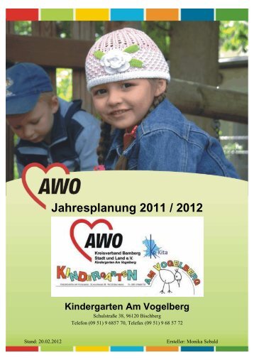 Jahresplanung 2011 / 2012 - AWO Bamberg