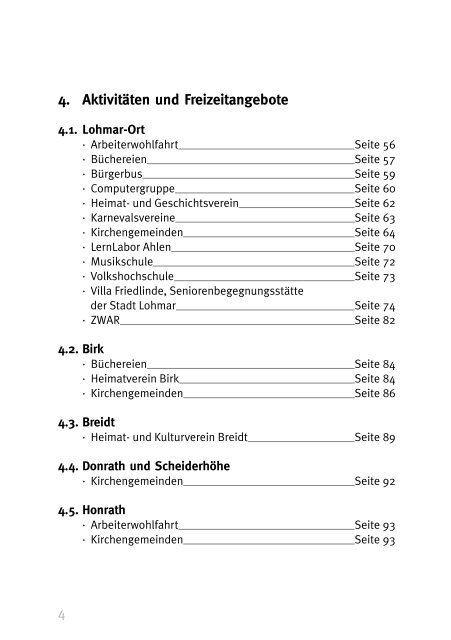 Seniorenwegweiser der Stadt Lohmar