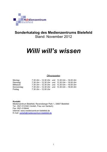 Willi will's wissen - Medienzentrum Bielefeld