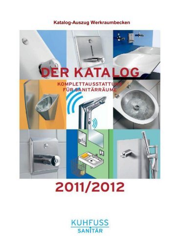 Katalog-Auszug Werkraumbecken - Gabler Bauspezialartikel