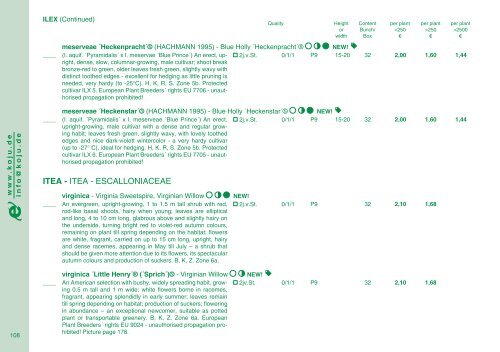 Catalog 2012/13 - Kordes-Jungpflanzen