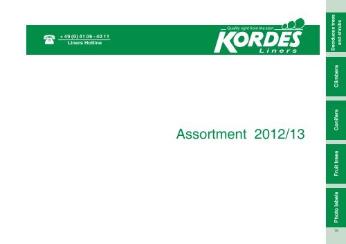 Catalog 2012/13 - Kordes-Jungpflanzen