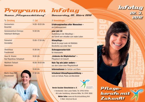 Programm Infotag - Oberlinhaus Freudenstadt