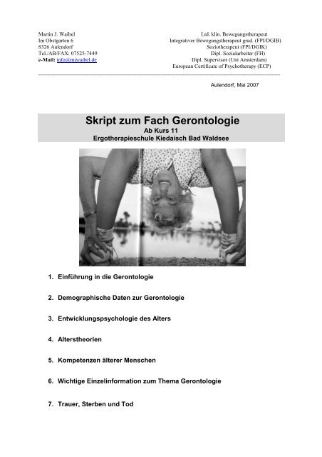 Gewichtsverlust bei älteren Menschen und Tod