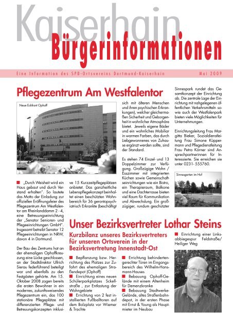 Pflegezentrum Am Westfalentor Unser ... - SPD Dortmund