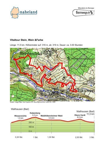 Vitaltour Stein, Wein &Farbe - Fernwege.de