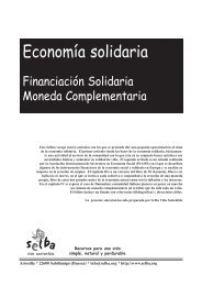 I. Principios de la Economía Solidaria - Selba Vida Sostenible