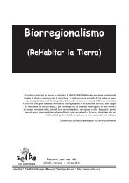 Biorregionalismo - Selba Vida Sostenible