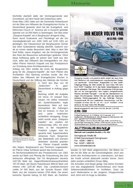 Dorfzeitung für Berghausen - VfL Berghausen-Gimborn 1949 eV