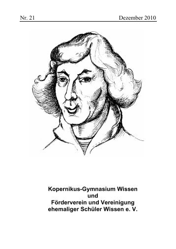 Nr. 21 Dezember 2010 Kopernikus-Gymnasium Wissen und ...