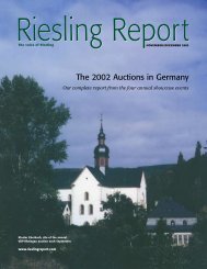 The 2002 Auctions in Germany - Riesling Report