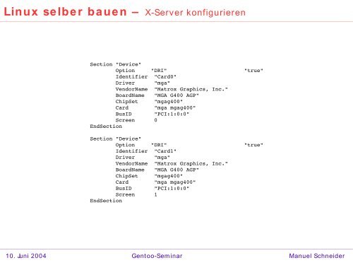 Linux selber bauen - Manuel Schneider