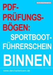 PDF-Prüfungsbögen Sportbootführerschein Binnen zum ... - Logbuch