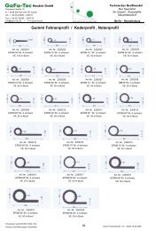 Gummi Fahnenprofil (Notenprofil) - GaFa Tec Handels GmbH