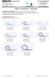 Silikon -Profile (Fahnenprofil, Hohlprofil, U-Profil, Kantenschutz)